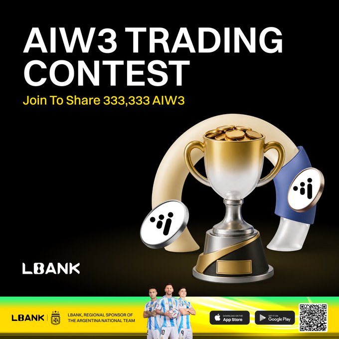 LBank Launches AIW3 Trading Contest With 333,333 Token Prize Pool