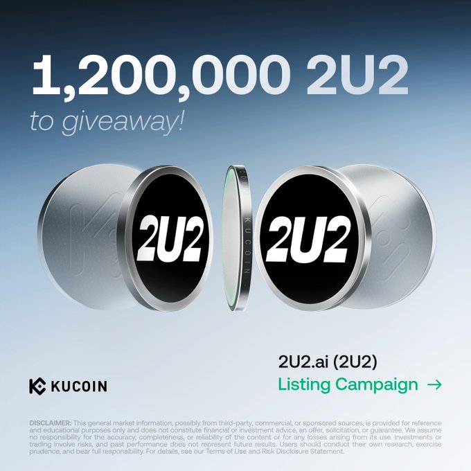 KuCoin Lists $2U2 With 1.2 Million Token Reward Campaign