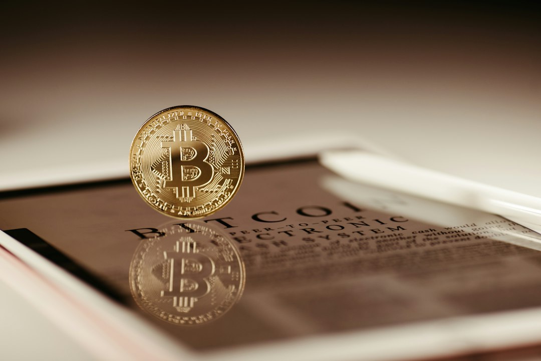 a coin on a book