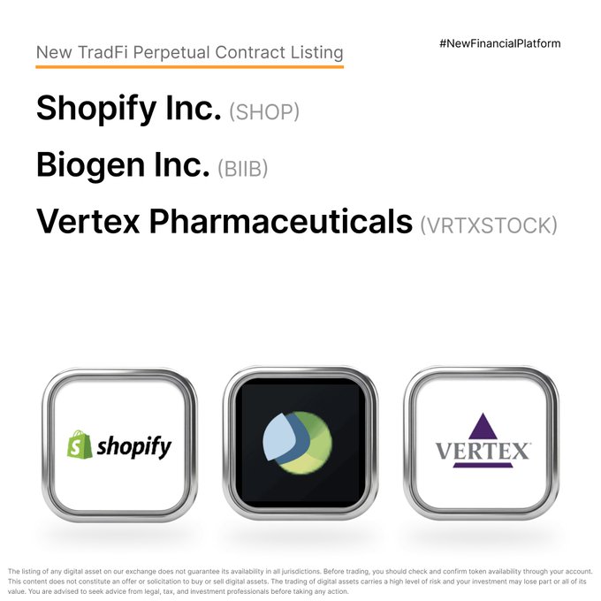 Bybit Expands TradFi Perpetuals With Shopify, Biogen and a Pre-IPO Unitree Contract