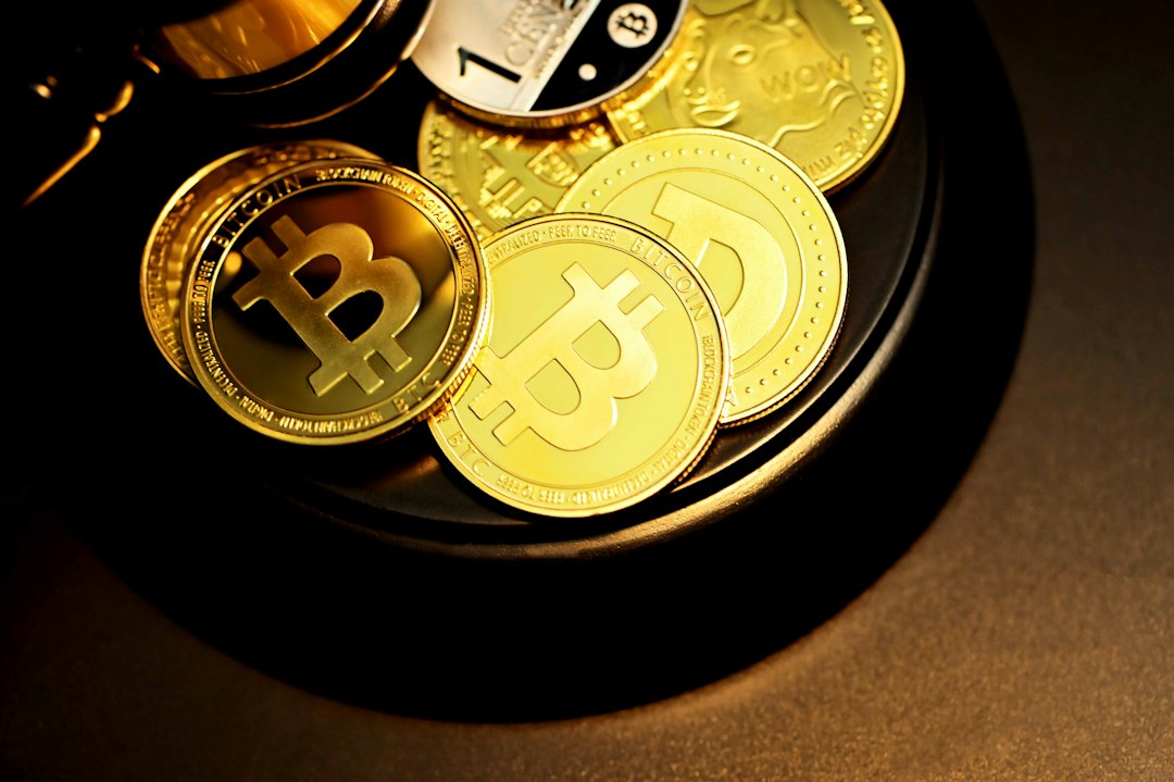 gold and silver round coins