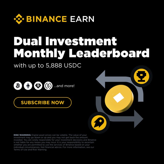 Binance Opens August Earn Leaderboard With Up to 5,888 USDC in Rewards