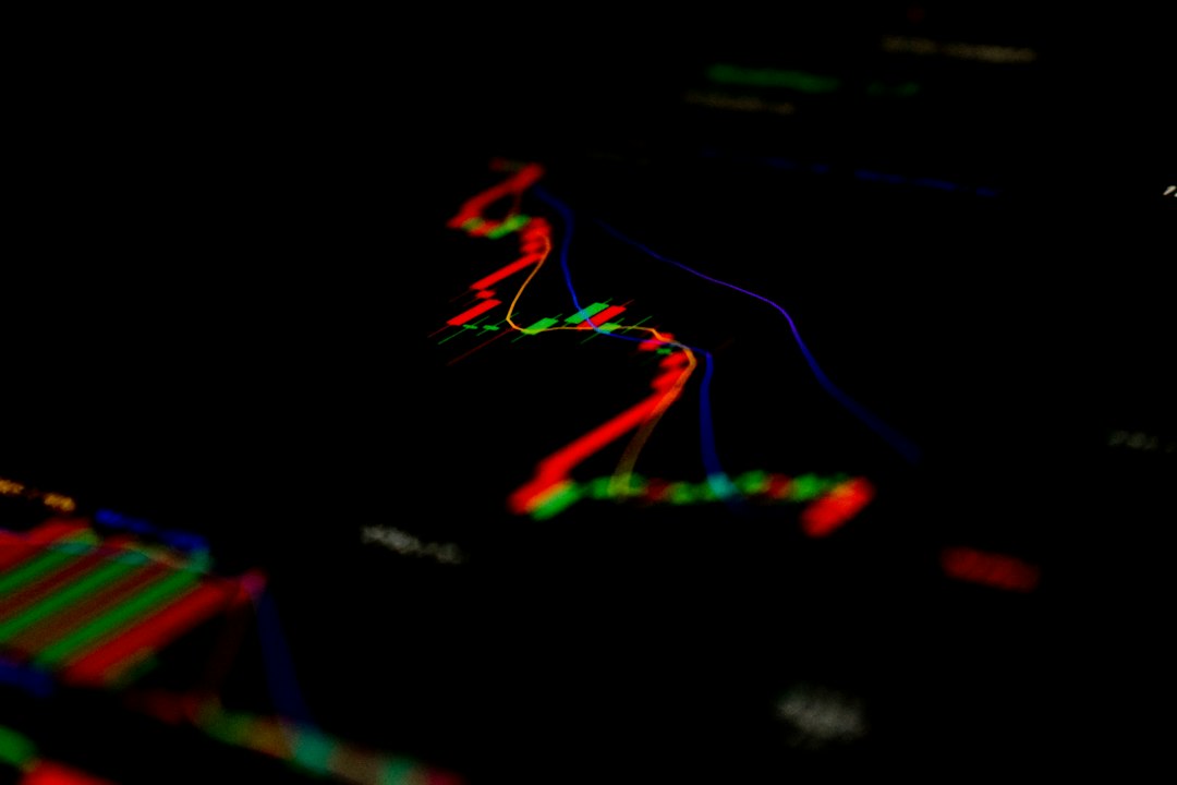 a close up of a computer screen with a dark background