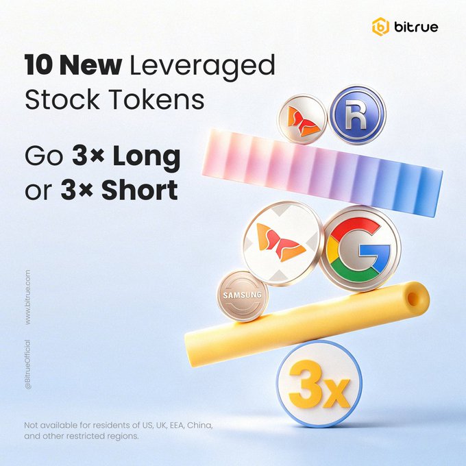 Bitrue Adds 10 Leveraged Stock Tokens Covering Global Chipmakers