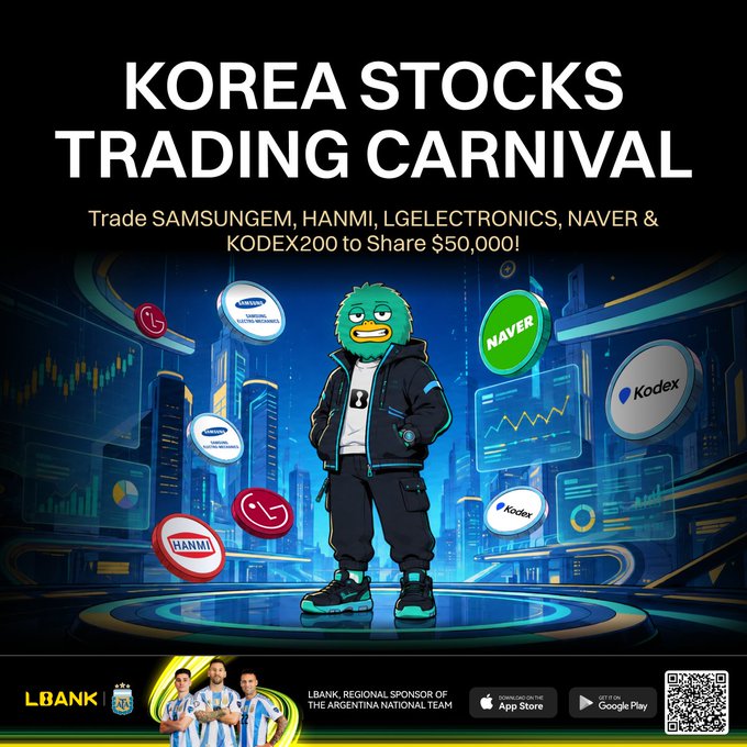 LBank Launches $50K Trading Contest for Tokenized Korean Stocks