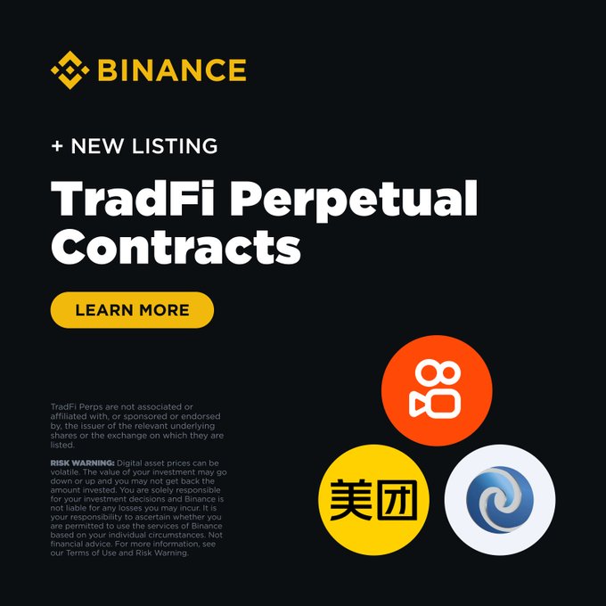 Binance Adds Meituan, Kuaishou and Leveraged Chip-Stock Perpetuals