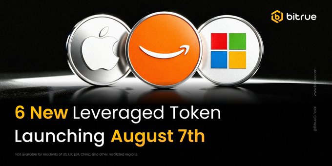 Bitrue Teases New Leveraged Tokens Tracking Microsoft, Amazon and Apple