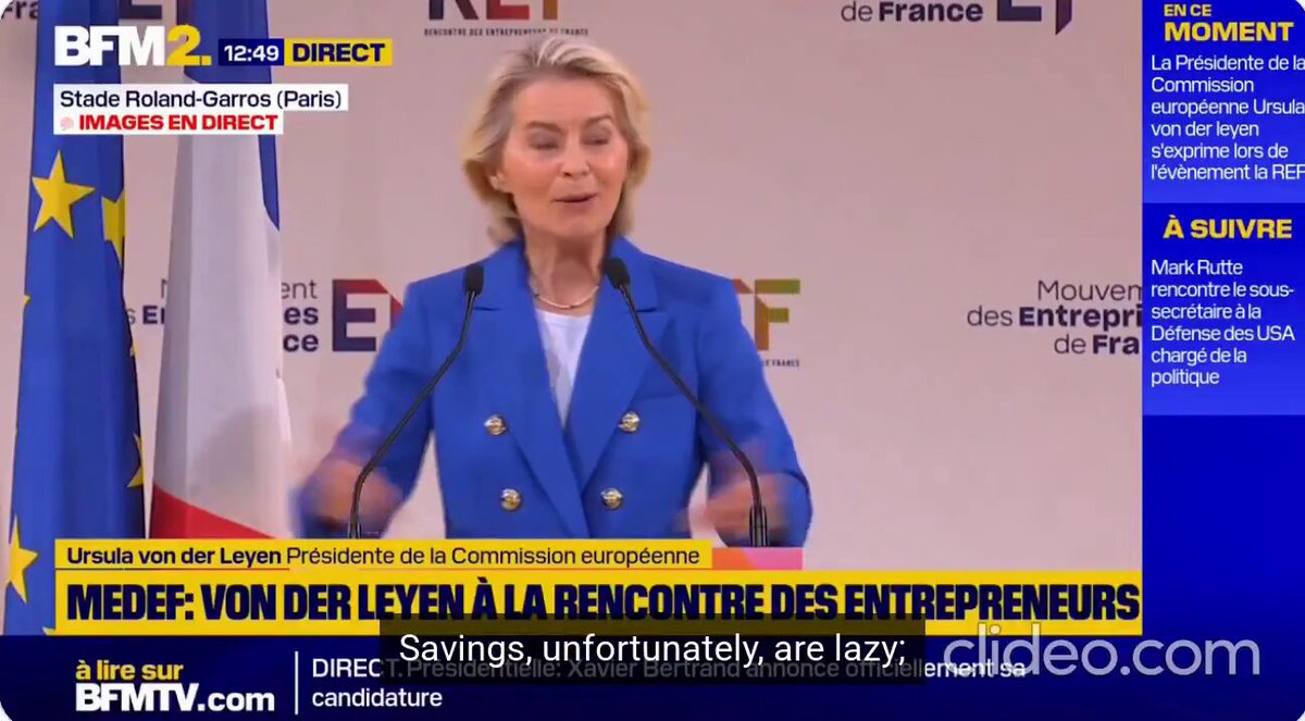 Von der Leyen Calls EU Savings “Lazy,” Pushes to Securitize Them