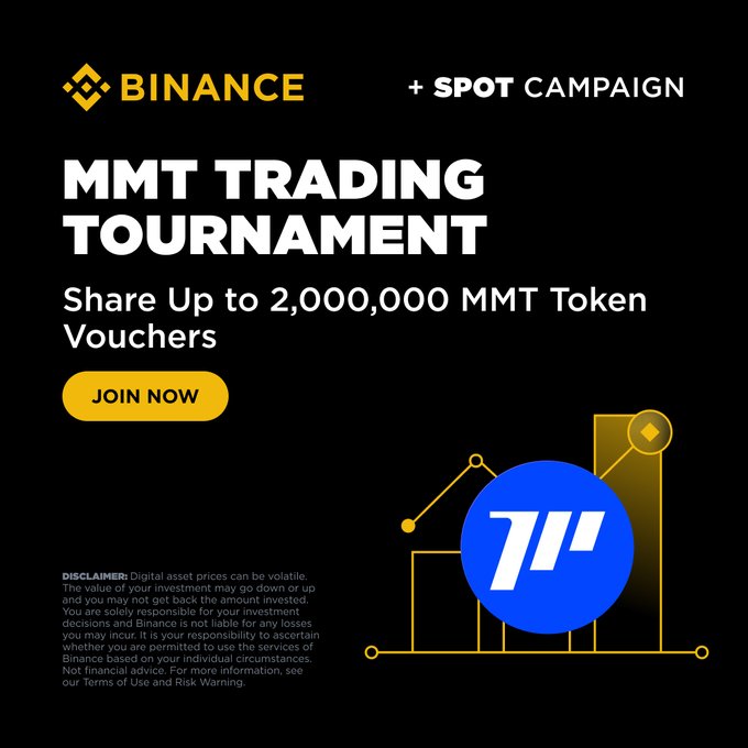 Binance Runs MMT Spot Trading Contest With 2M-Token Prize Pool