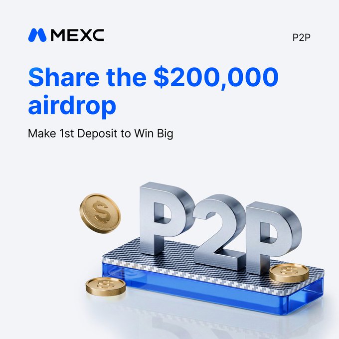 MEXC Offers 10 USDT Airdrop for New Users' First P2P Deposit