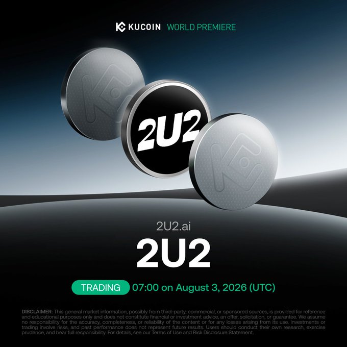 KuCoin, Bitget to List AIGC Token $2U2 With Trading Starting Aug 3