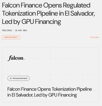 Falcon Finance Launches Regulated GPU Tokenization in El Salvador