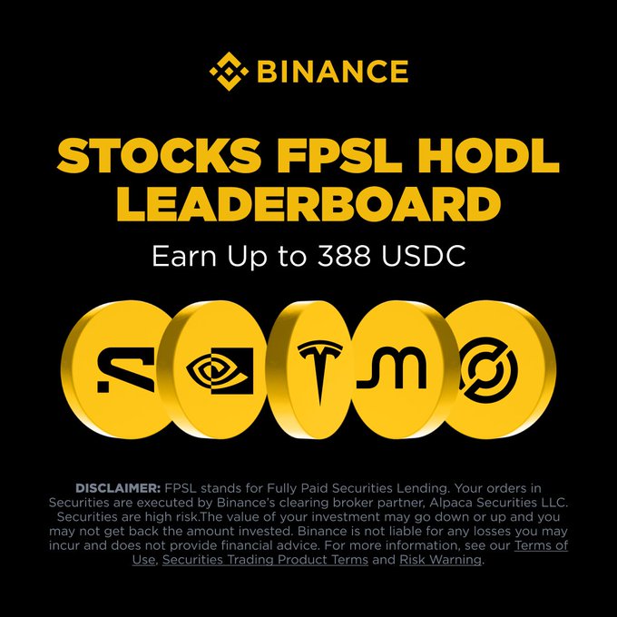Binance Offers Up to 388 USDC Through FPSL Leaderboard Event