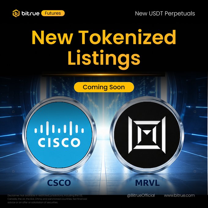 Bitrue Listing Perpetual Saham Cisco dan Marvell Jelang Rilis Laba