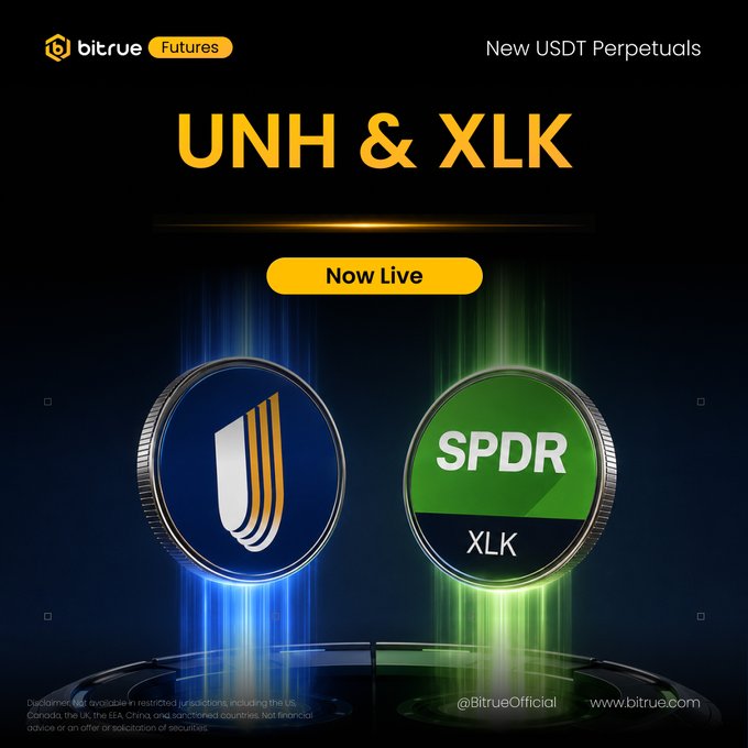 Bitrue Lists UNH and Technology Sector Perpetuals With 25x Leverage