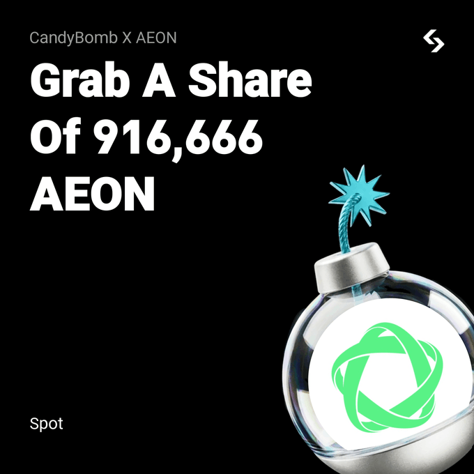 Bitget Adds AEON to CandyBomb With 916,666-Token Reward Pool