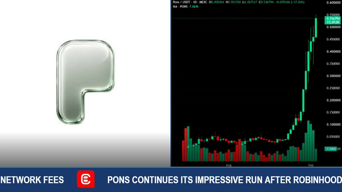 PONS Token Rips Higher as Robinhood Chain's Top Launchpad Tops $4.5B Volume