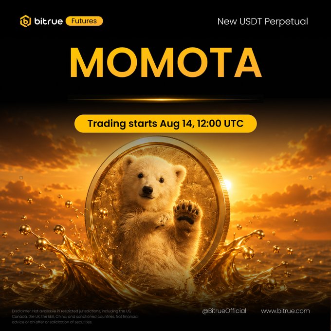 Bitrue Lists MOMOTA Perpetual Futures With USDT-Based Trading