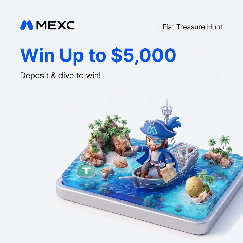 MEXC's 'Fiat Treasure Hunt' Offers Up to $5,000 for Fee-Free Card Deposits